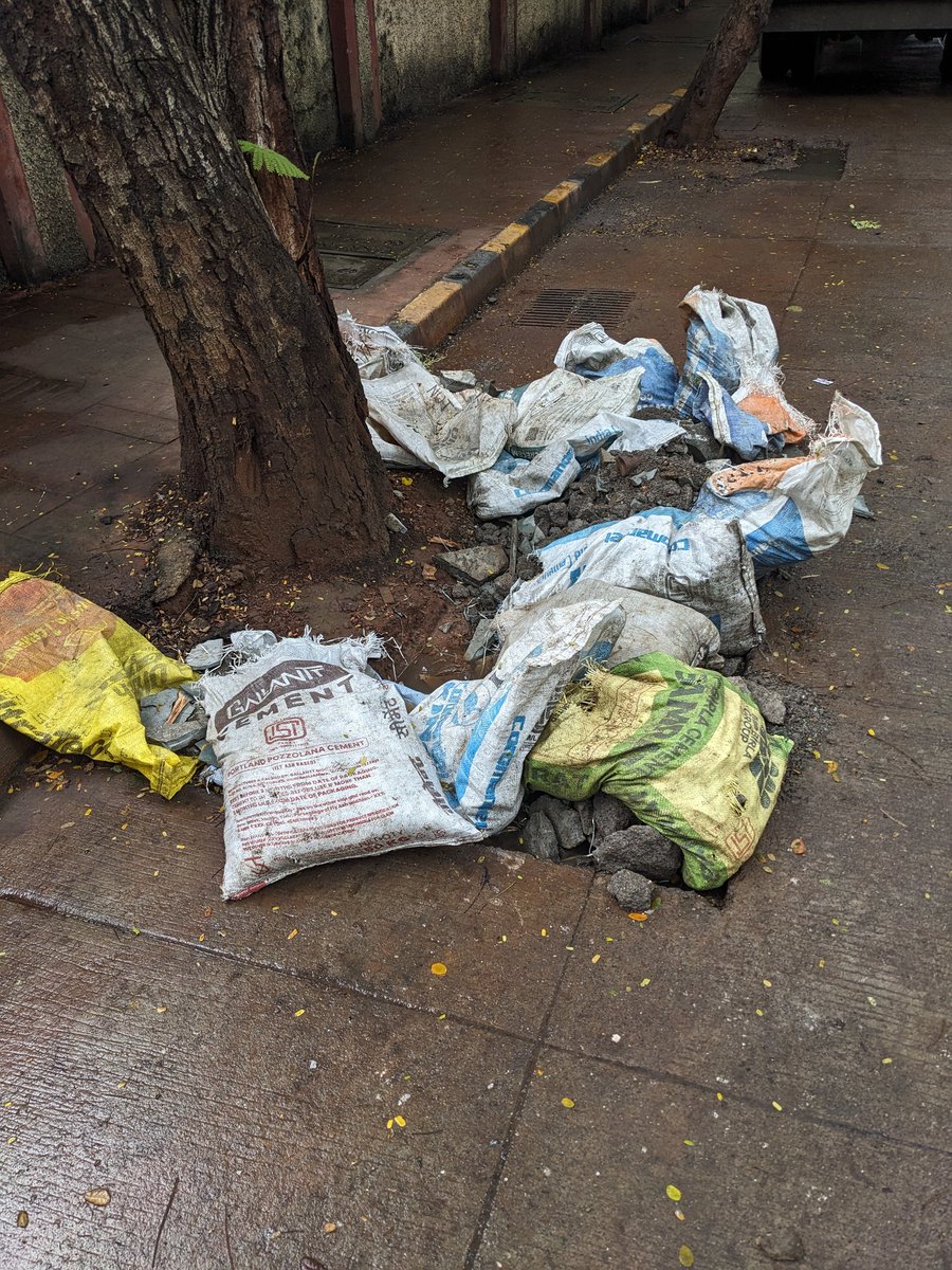 <a href="/mybmc/">माझी Mumbai, आपली BMC</a> These ladies are at their job again! Left many bags on the corner of 9th Rd at God's Gift, Almeida Park &amp; outside St Joseph's school Manuel Gonsalves Rd. <a href="/MumbaiPolice/">मुंबई पोलीस - Mumbai Police</a> <a href="/mybmcWardHW/">Ward HW BMC</a> they have to be penalized and FIR filed for littering.