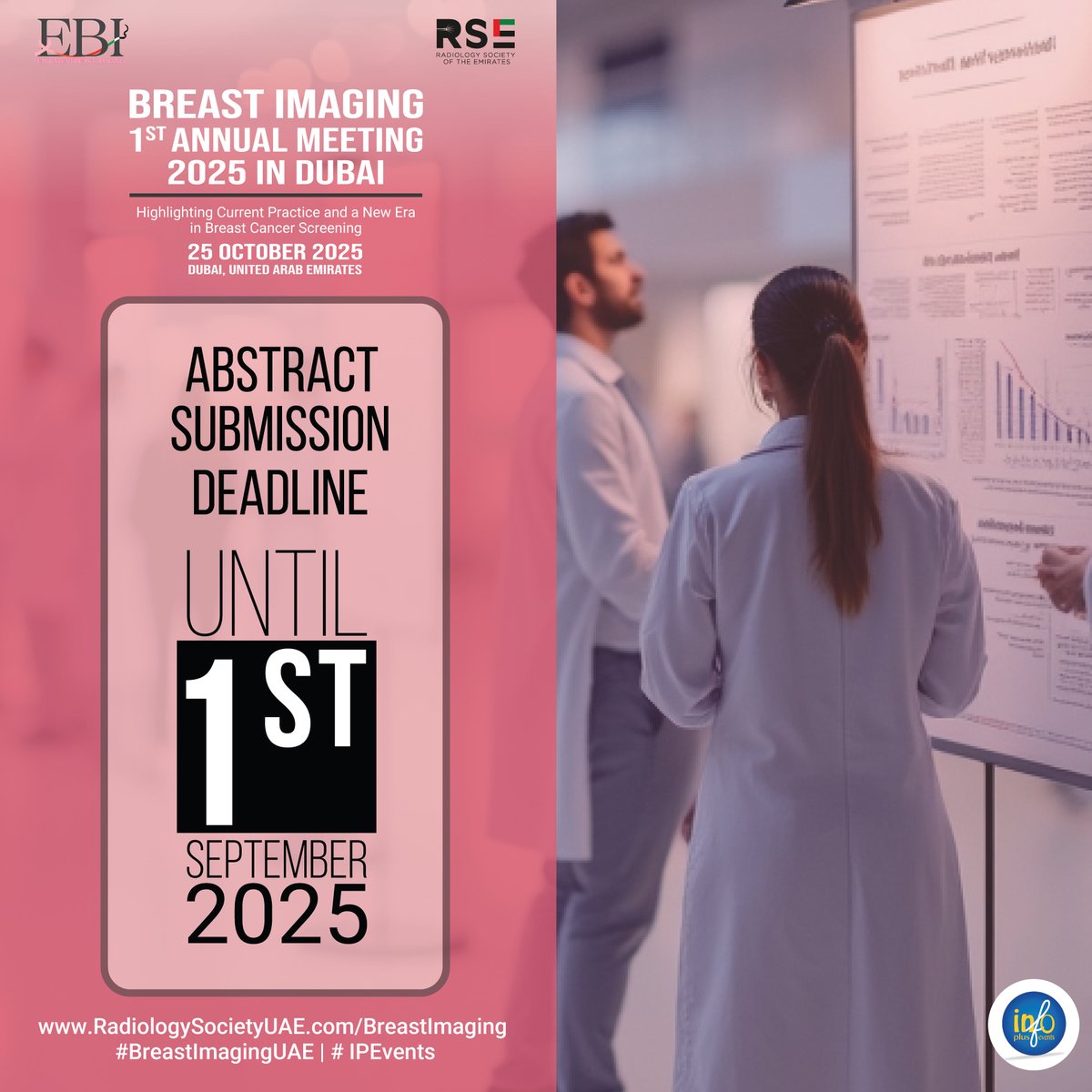 BreastImagUAE's tweet image. Don’t miss the deadline!

Submit your abstracts for the Breast Imaging 1st Annual Meeting 2025 before 1 September 2025.

Submit your abstract @ bit.ly/BreastImagingU…

#BreastImagingDubai2025 #AbstractDeadline #MedicalResearch #RadiologyConference