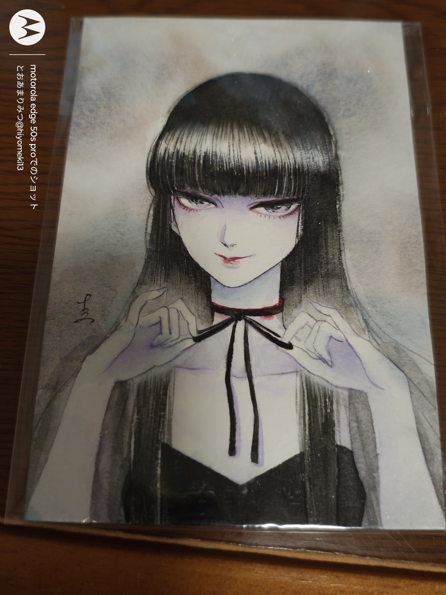 ホ*ビ様 手描きイラスト　オリジナル　ハガキサイズ　透明水彩 手描きイラスト オリジナル ハガキサイズ 透明水彩 - メルカリ