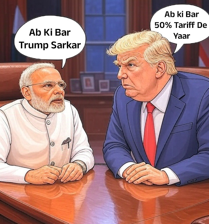geetv79's tweet image. So #SurenderModi &amp;amp; Trump jointly decided to hit India with 50% tariffs.

Because (according to Shah) no country ever takes any decisions, without Great Modi&apos;s input.

Saving Gautambhai from SEC has greater priority over the Indian economy.

Cronies First!! 
#ModiFailedIndia