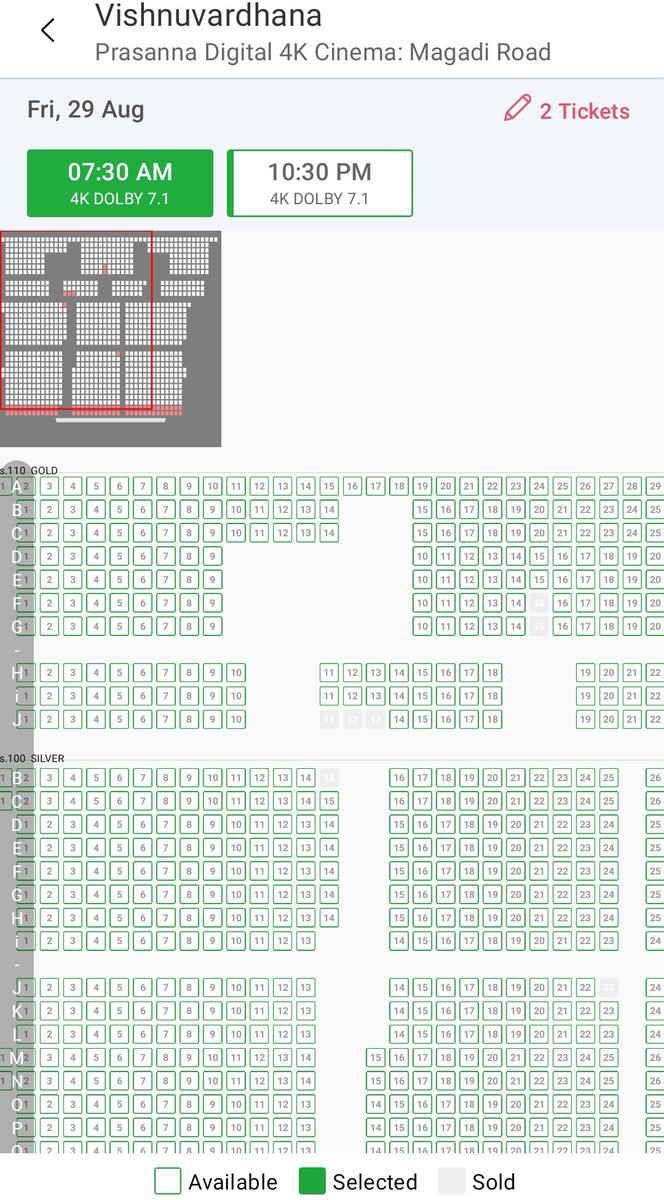 Sandalwood_updt's tweet photo. Prasanna Theater Bookings 🔥

Total Tickets Sold - 6

Total Pre Sales Gross - 660

Off to a good start

#KicchaSudeep #VishnuvardhanaReRelease #Kichcha47 https://t.co/UXhUZSeTw2