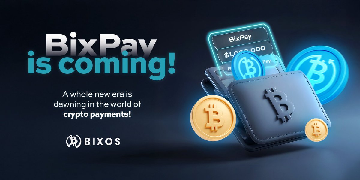 BixPay is coming! 🚀 

A brand new era begins in the crypto payment world! 🌍💳

With BixPay, businesses can easily accept crypto payments on a fast, secure and global scale.
No more borders, payments are realized with a single click! ⚡️