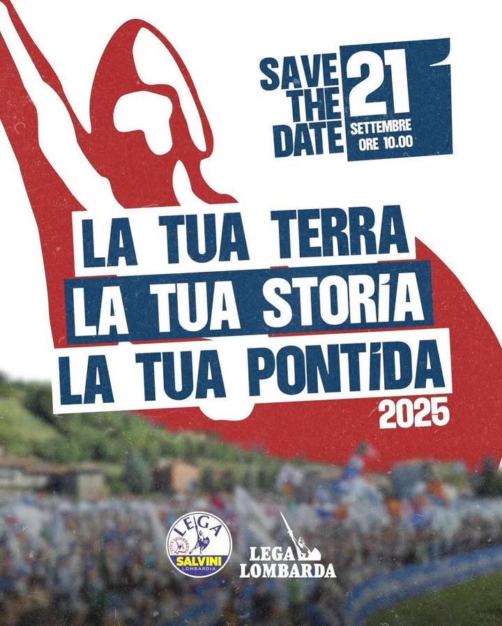 Domenica 21 settembre tutti a #Pontida!