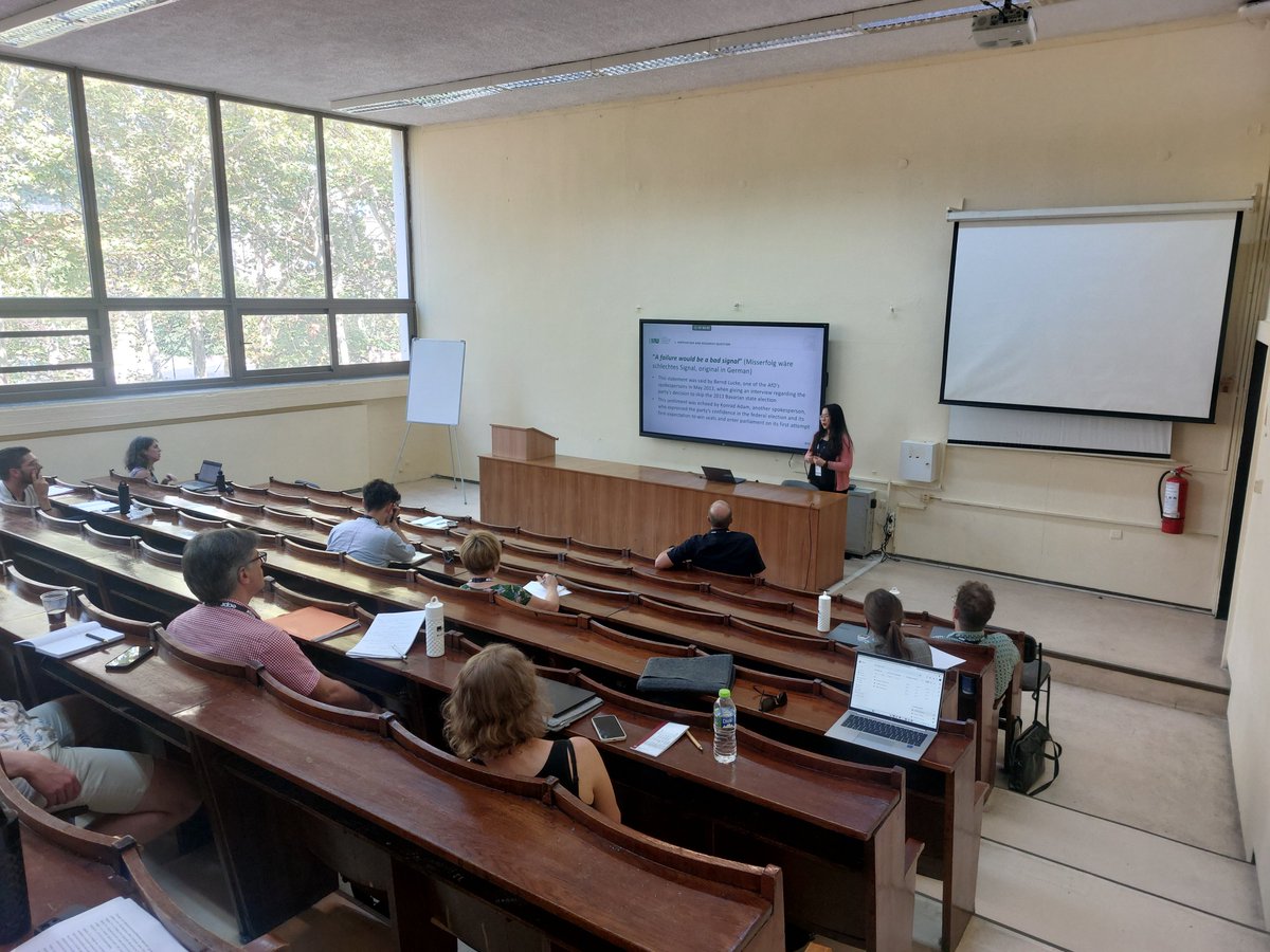 🌟 Great discussion at #ECPR25 Here are some highlights from Day 2 for the SGFR during our panels:

Conflict Contestation and Crisis Management in Multilevel Systems

Multilevel Party Strategies Electoral and Political Dynamics in Contemporary Europe

Stay tuned for more updates!