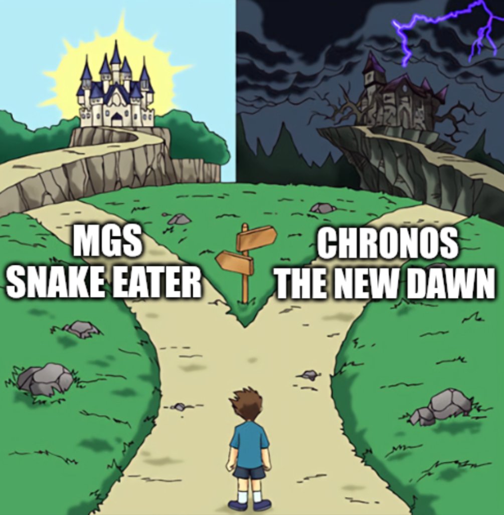 Gemstarsjar's tweet image. Decisions.. #gaming #chronos #mgs