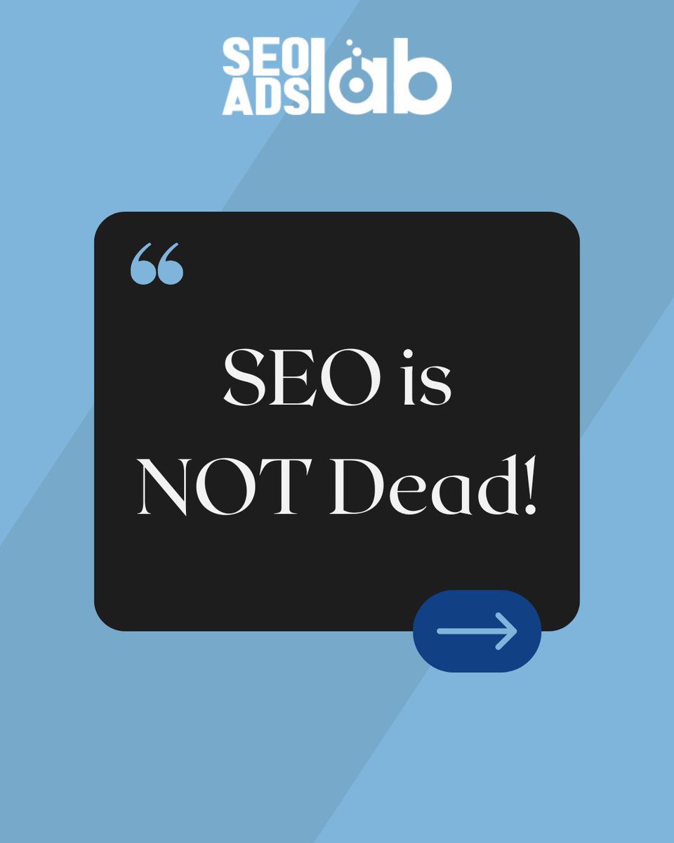 seoadslab's tweet image. SEO is far from dead—it’s evolving. Don’t let myths fool you. With the right strategy, SEO brings sustainable traffic, long-term visibility, and real business growth. Ready to rank higher?
#SEOAdsLab #SEOMyths