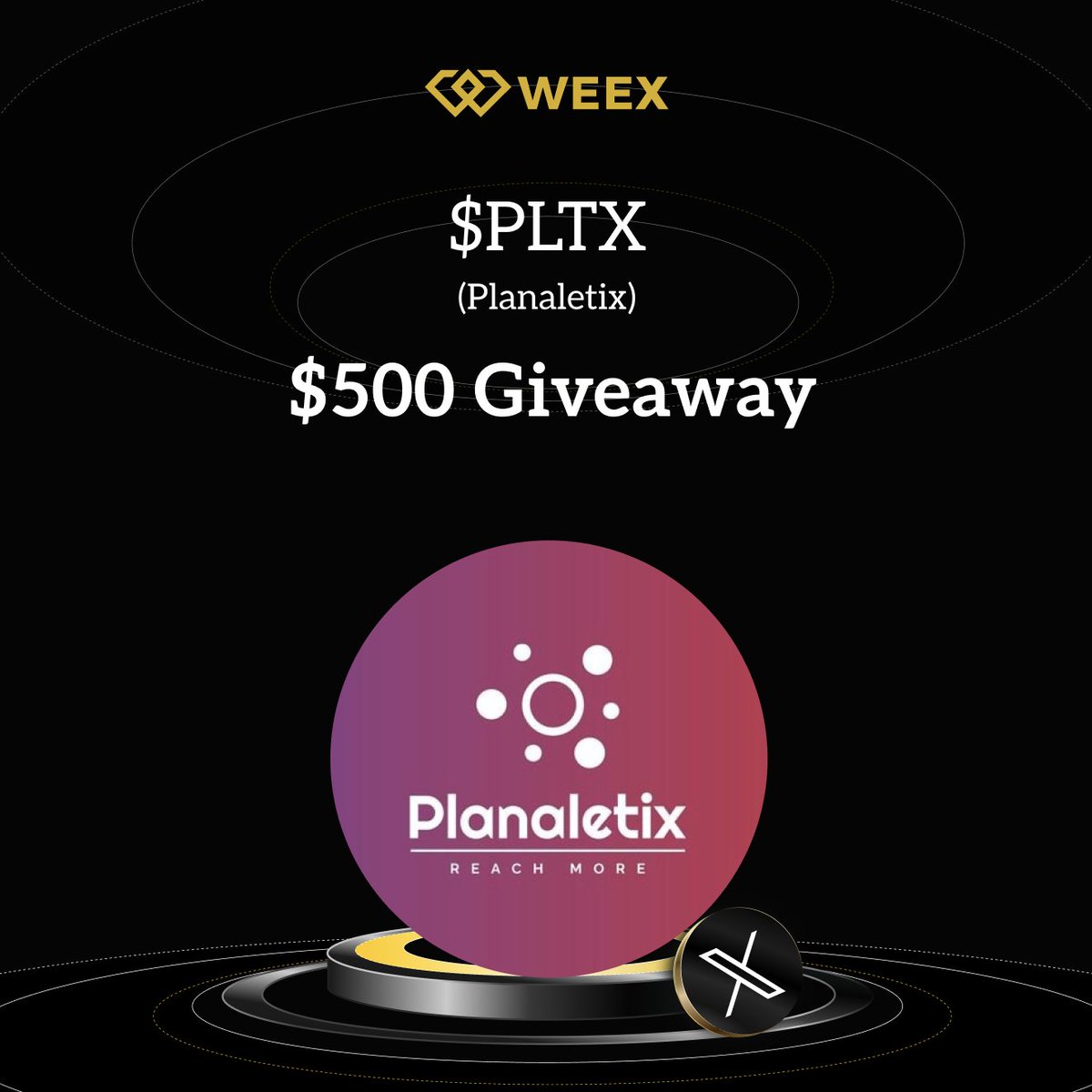 WEEX (@weex_official) on Twitter photo 🚀 $PLXT <a href="/planaletix/">Planaletix</a> is going LIVE on #WEEX Spot
🎉 $500 $PLXT Giveaway – 20 winners, $25 PLXT each!
How to join:
1️⃣ Follow <a href="/WEEX_Official/">WEEX</a> + <a href="/planaletix/">Planaletix</a>
2️⃣ Like ❤️, RT 🔁 & Tag 3 friends
3️⃣ Comment your WEEX UID
⏳ Ends: Sep 04, 2025 | 10:00 UTC
📝 Register: 🚀 $PLXT <a href="/planaletix/">Planaletix</a> is going LIVE on #WEEX Spot
🎉 $500 $PLXT Giveaway – 20 winners, $25 PLXT each!
How to join:
1️⃣ Follow <a href="/WEEX_Official/">WEEX</a> + <a href="/planaletix/">Planaletix</a>
2️⃣ Like ❤️, RT 🔁 & Tag 3 friends
3️⃣ Comment your WEEX UID
⏳ Ends: Sep 04, 2025 | 10:00 UTC
📝 Register:
