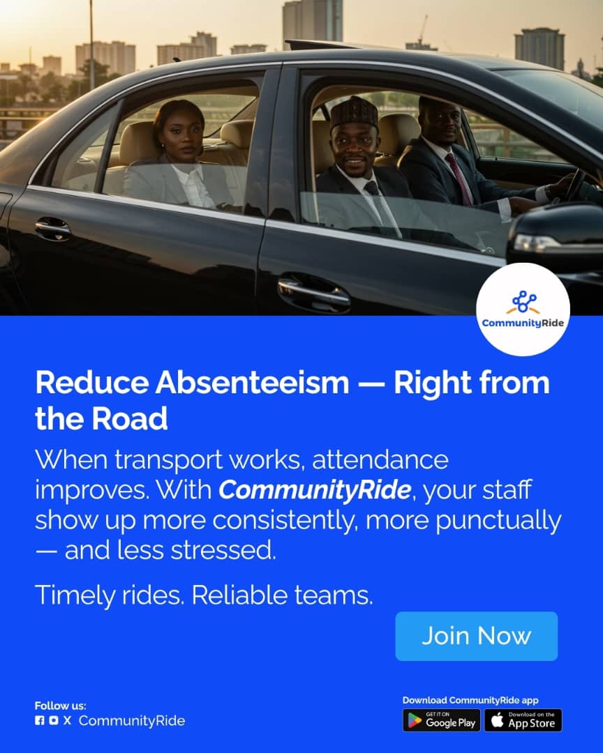 CommunityRideNG's tweet image. When transport works, attendance improves.
CommunityRide keeps you moving, keeps you showing up. Sign up today 💪🏾

#Communityride
#BBNaija #peller Yaya Toure #peterobi