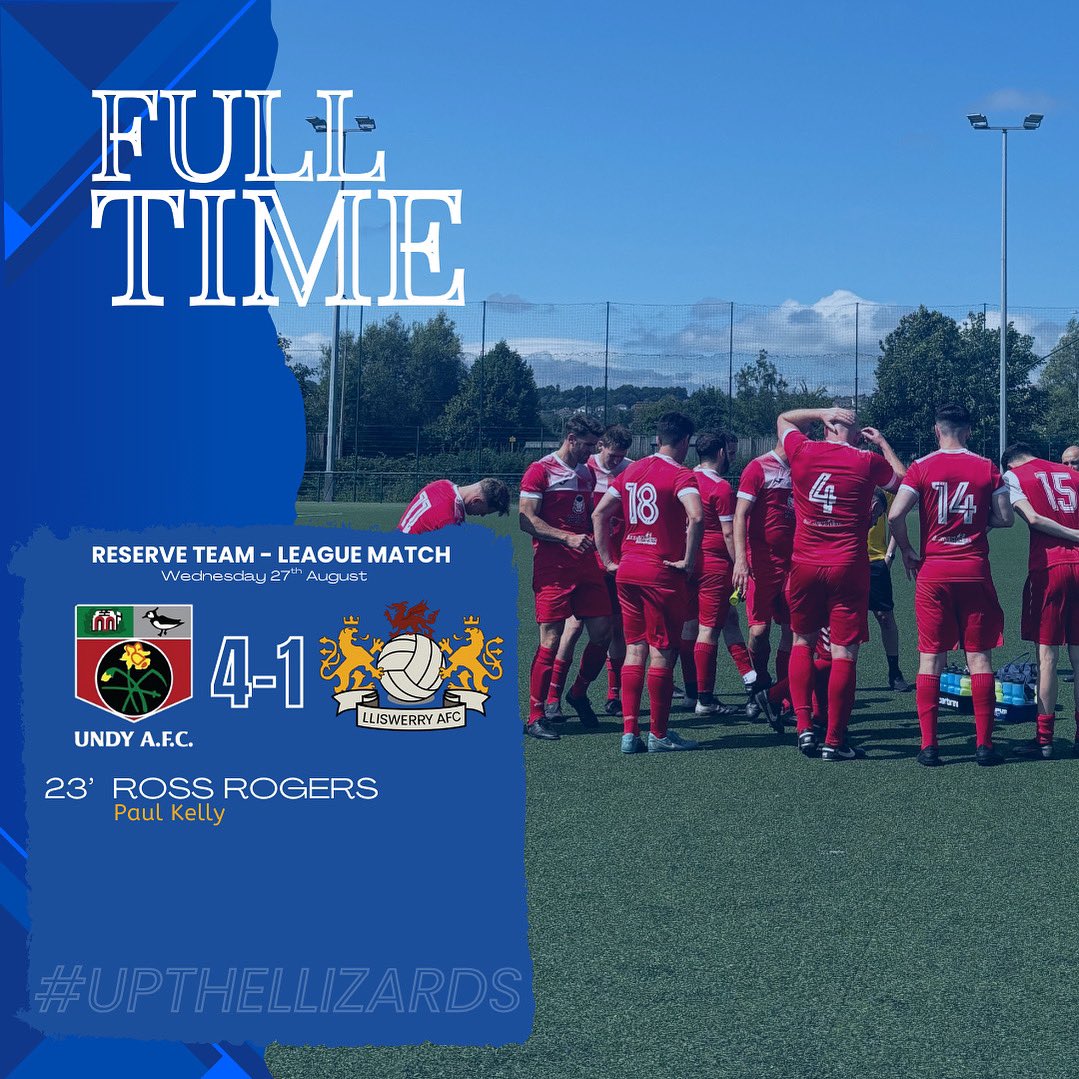Lliswerry FC (@lliswerryfc) on Twitter photo A disappointing evening for the reserves last night away to an organised @undyafc who stretched the score line late on to come out on top. Best of luck for the season gents🦎🤝
On to Saturday now for the first team in action at <a href="/CaldicotTownAFC/">Caldicot Town AFC</a> #UpTheLlizards💙⚽️🦎 A disappointing evening for the reserves last night away to an organised @undyafc who stretched the score line late on to come out on top. Best of luck for the season gents🦎🤝
On to Saturday now for the first team in action at <a href="/CaldicotTownAFC/">Caldicot Town AFC</a> #UpTheLlizards💙⚽️🦎