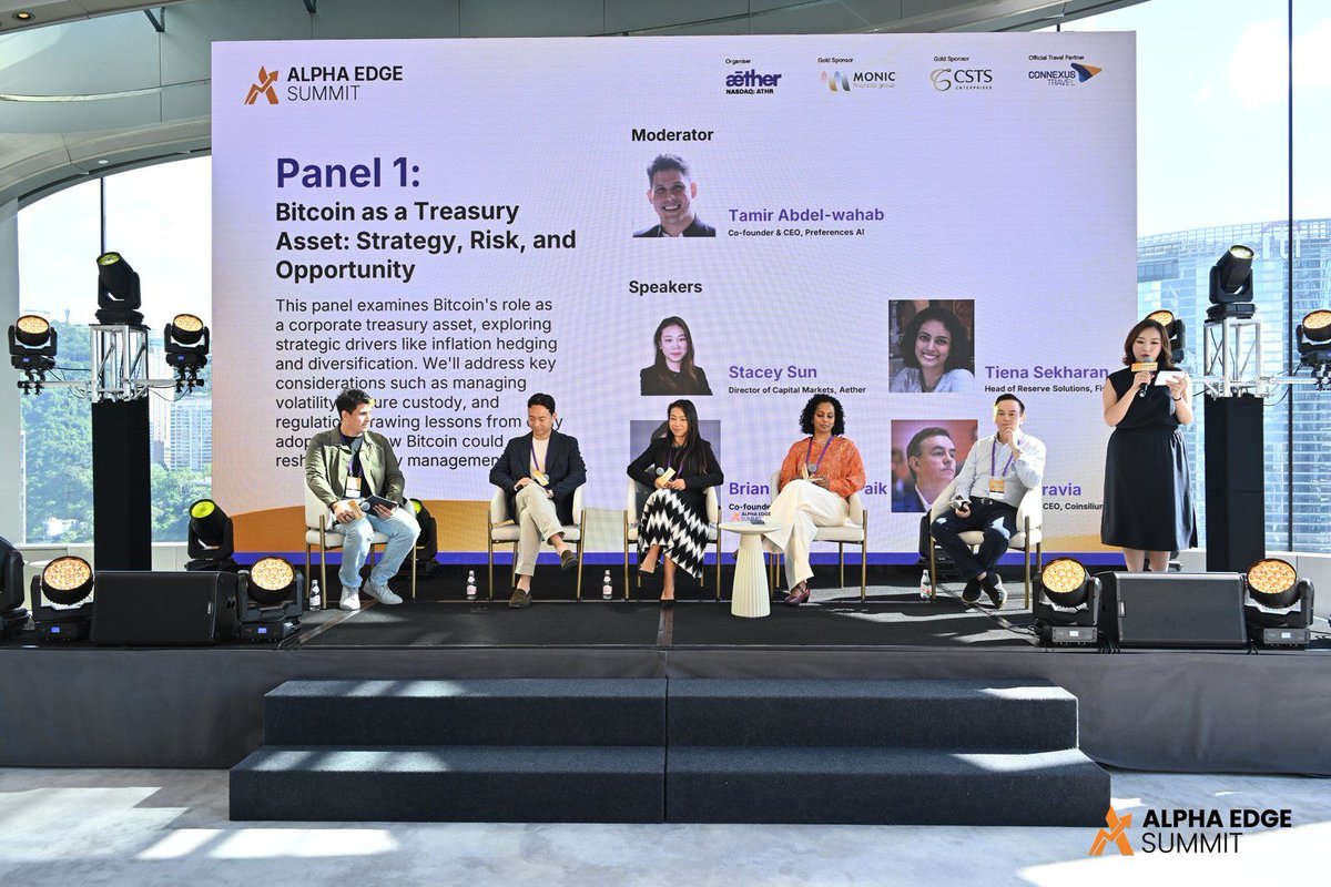 Great reception at the Alpha Edge Summit in #HongKong 🇭🇰 where we spoke about #Bitcoin as a treasury asset. Good to see growing interest from fund managers &amp; finance professionals in the region.
🇬🇧 $COIN.AQ 🇺🇸 $COIN <a href="/CoinsiliumGroup/">Coinsilium</a> <a href="/ForzaBitcoin/">Forza! BTC</a>