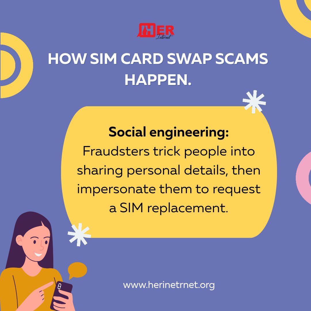 HerInternet's tweet image. #FastFacts
SIM-swap fraud is one of the leading causes of digital-finance losses in Uganda. 

Once swapped, the victim’s phone shows “No Service,” and the fraudster receives all SMS, calls, and mobile money alerts, giving instant access to drain accounts.

Here’s how they do it.