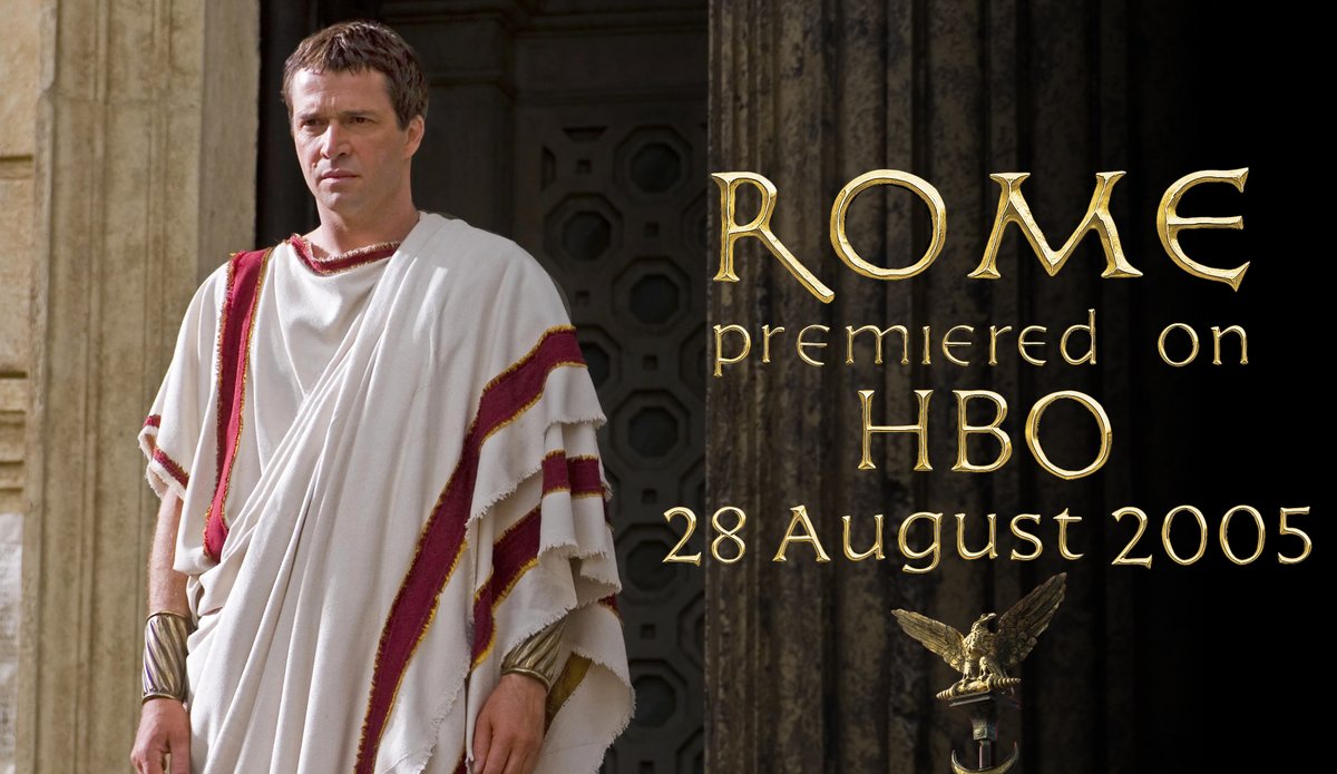 ROME aired for the first time 20 years ago today! Join me in celebrating your favourite characters, quotes, scenes, and memories of this remarkable series. #Rome20