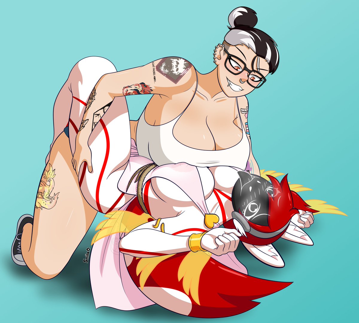 SmileMimeNSFW's tweet photo. Luna x Lexi (OCs)
|| C0mm by @blocker_joey ||
#art #artist #arte #artwork #digitalart #drawing #illustration #nsfwtw #lewdart #r18 #oc #originalcharacterart #originalcharacter #yuri #lgbtttiq #transgirl #Protogennsfw https://t.co/jQjA2ViKTu
