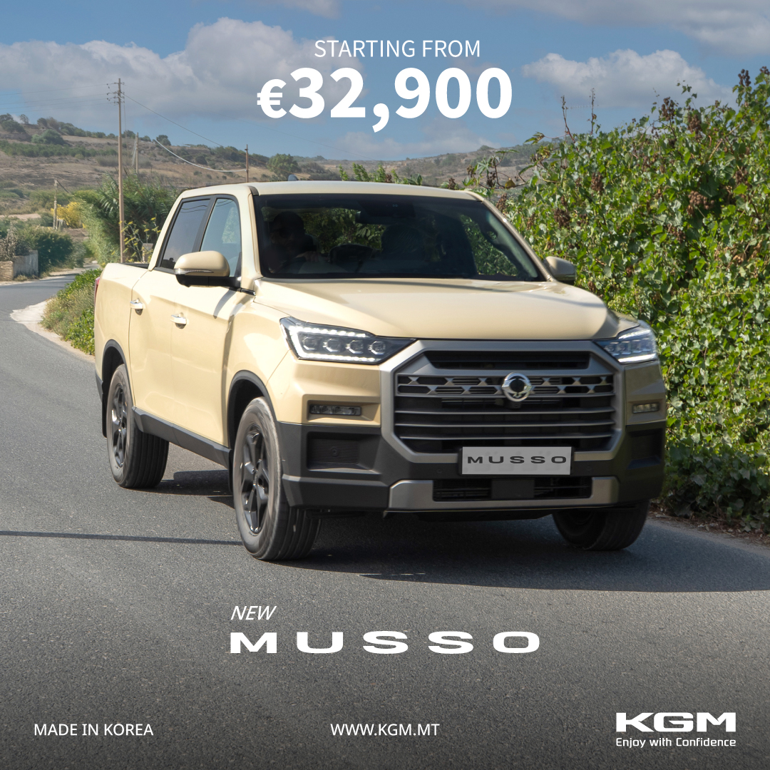 With its advanced 4x4 capability, serious traction, and unbeatable starting value—the Musso is built for every road, every load, and every challenge.
It’s time to upgrade your life!
📷 Starting from €32,900
📷 Call +356 7969 0504 to book your test drive.