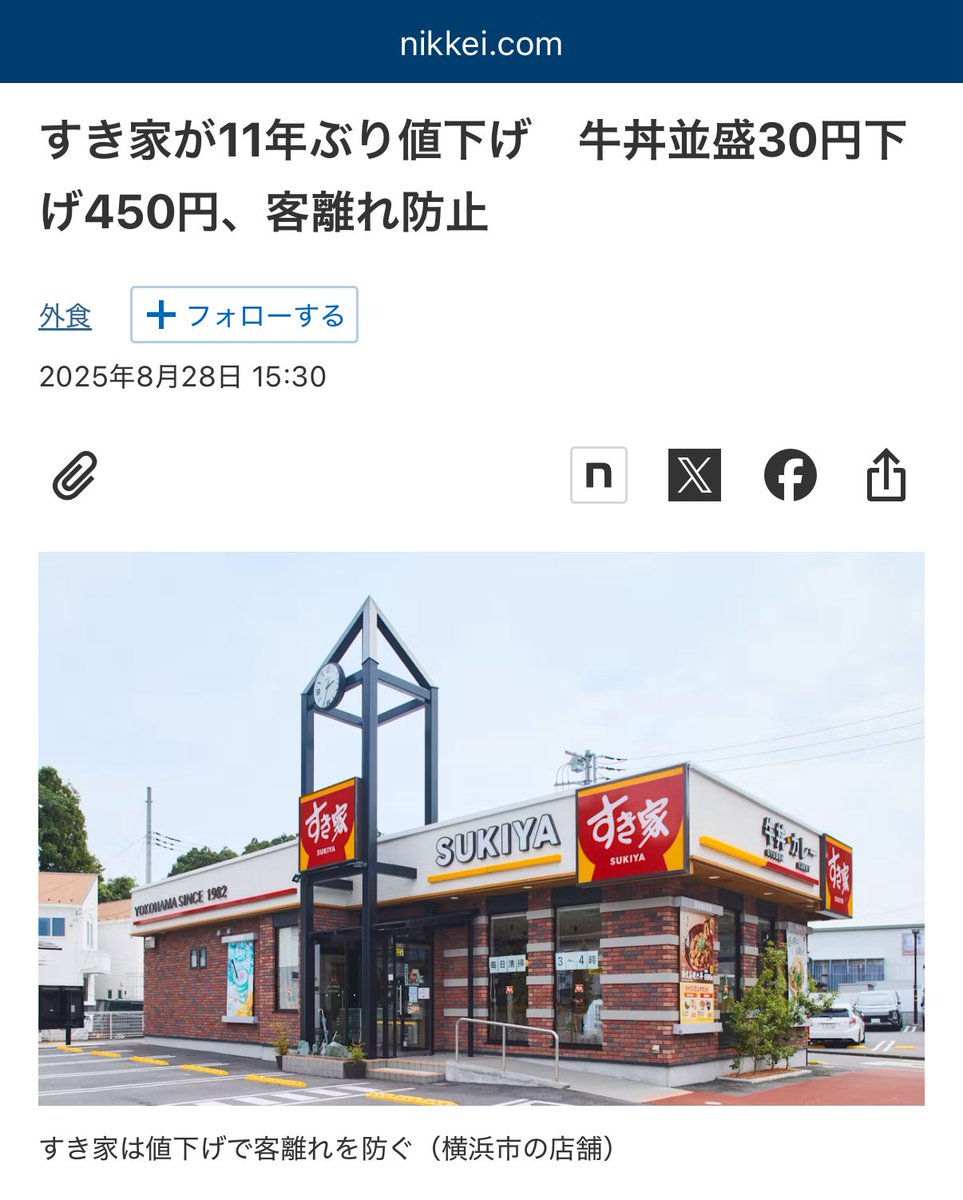 すき家の未来志向の画像