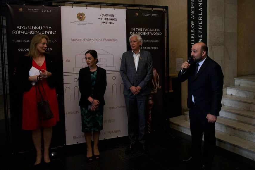 HMA_museum's tweet photo. On June 2, the History Museum of Armenia opened the international exhibition “In Parallels of the Ancient World: Armenia–Netherlands.” The exhibition features 15 original pieces from the Drents Museum, presented alongside selected artifacts from the History Museum of Armenia. https://t.co/66lyIRT7Oz