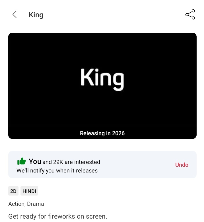 firoj (@firojah73036204) on Twitter photo #king Bookmyshow interest 29k complete๐๐ฏ mark your interest
#ShahRukhKhan๐ #Suhanakhan
<a href="/justSidAnand/">Siddharth Anand</a> #arshadwarsi #king Bookmyshow interest 29k complete๐๐ฏ mark your interest
#ShahRukhKhan๐ #Suhanakhan
<a href="/justSidAnand/">Siddharth Anand</a> #arshadwarsi