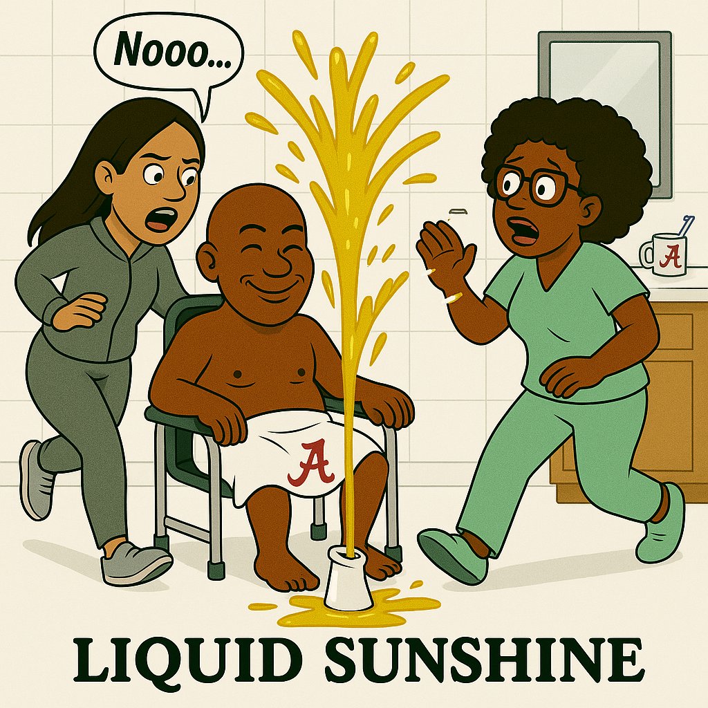 Now listen… I wasn’t ready for the comedy show that was about to happen during my morning routine. 

So there I am, sitting in my shower/commode chair, minding my business—literally. They hand me the urinal, and Tanja and Chasity (my CNAs) move on to their “next order of