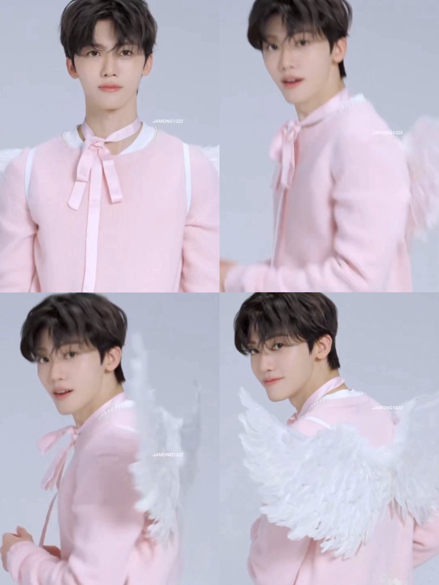 แจมิน ผูกโบว์ที่คอ มีปีก เสื้อสีชมพู กุตุยดีก่า ได้เจอนางฟ้าสวย หวานขนาดนี้ ขอเป็นแจมรึนตลอดไป น่ารักจนใจเจ่บ