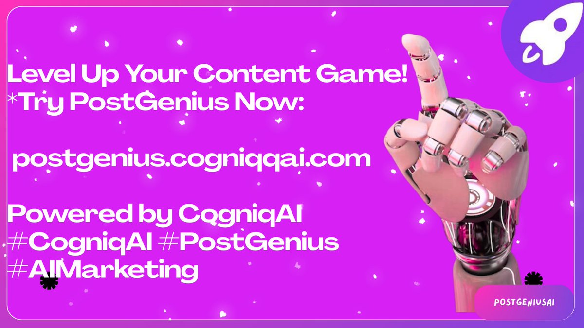 PostGeniusAI's tweet image. Tired of generic AI spitting out cookie-cutter content? 😴 PostGenius nails your brand voice with epic cloning tech, pumps out viral posts 10x faster, and saves you hours! 🚀 Ready to make your brand pop?
postgenius.cogniqqai.com

#AIContent #ContentCreation #CogniqAI #PostGenius