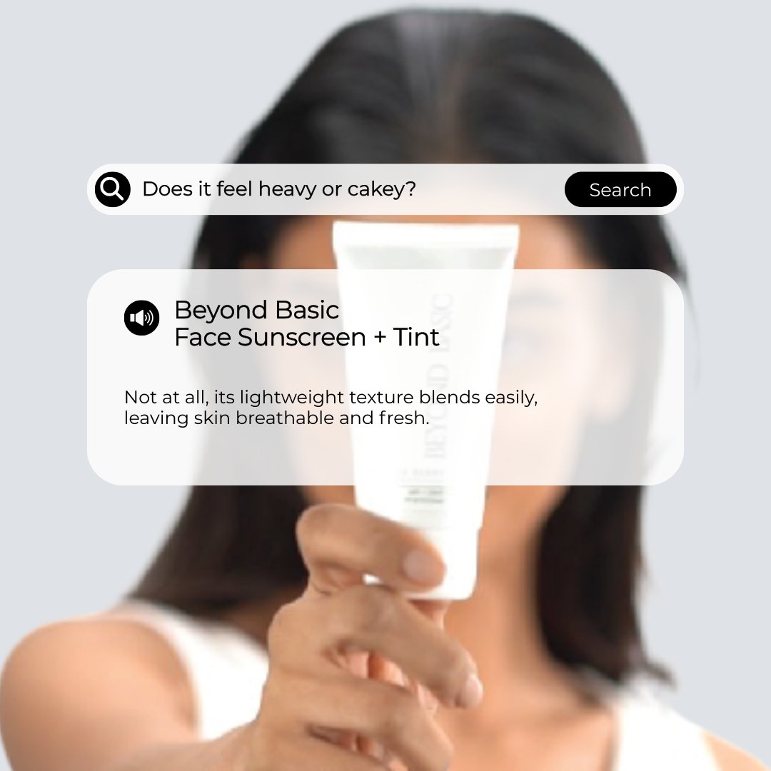 beyondbasicteam's tweet image. Heavy? Cakey? Never.
Our Face Sunscreen + Tint keeps skin fresh, breathable &amp;amp; protected.✨

#BeyondBasic #SkincareMadeEasy #InnovationInBeauty #lessismore #lessfussmorefabulous #SkinCareSimplified