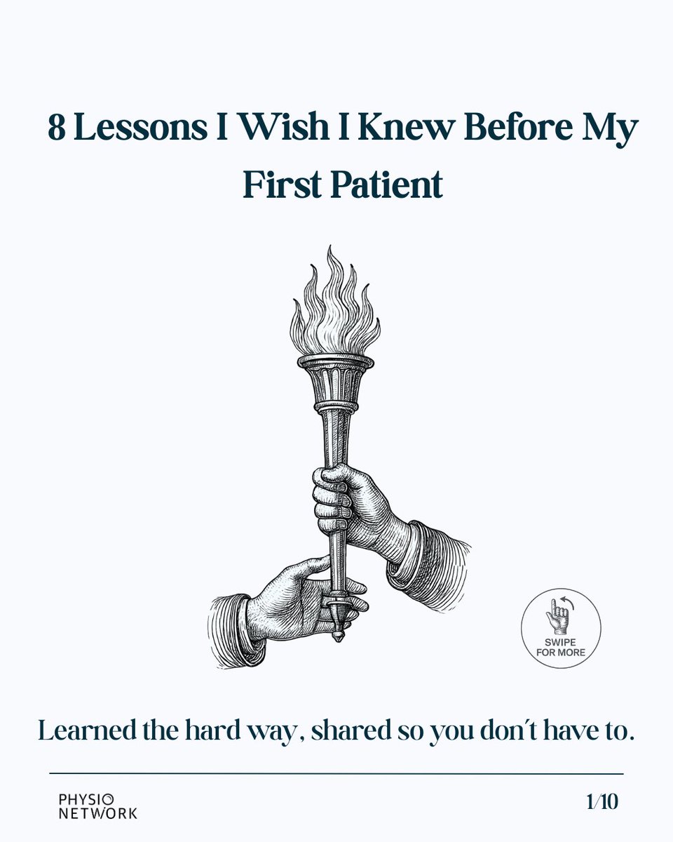 8 lessons every new physio should know! a thread 🧵
