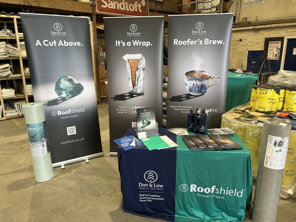 👏 A big thank you to North West Roofing Supplies, Carlisle, for their warm hospitality today!
Our Sales Representative, Sean Whiteside, is on site meeting their fantastic team and customers — sharing insights on the Don &amp; Low membrane range and discussing upcoming projects.

If