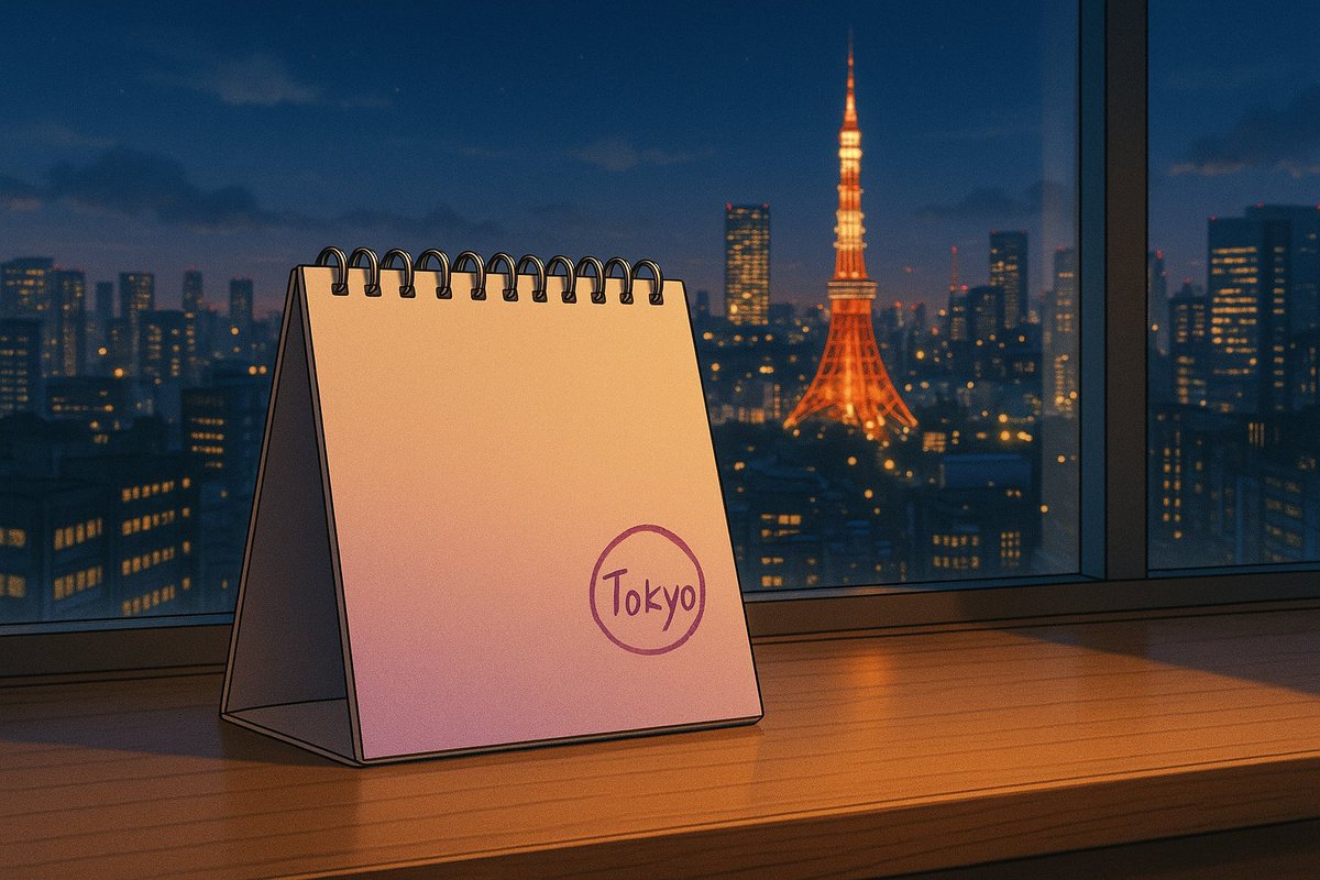 Intern vibe check ✅

Tokyo on the calendar, momentum in the air. 🇯🇵