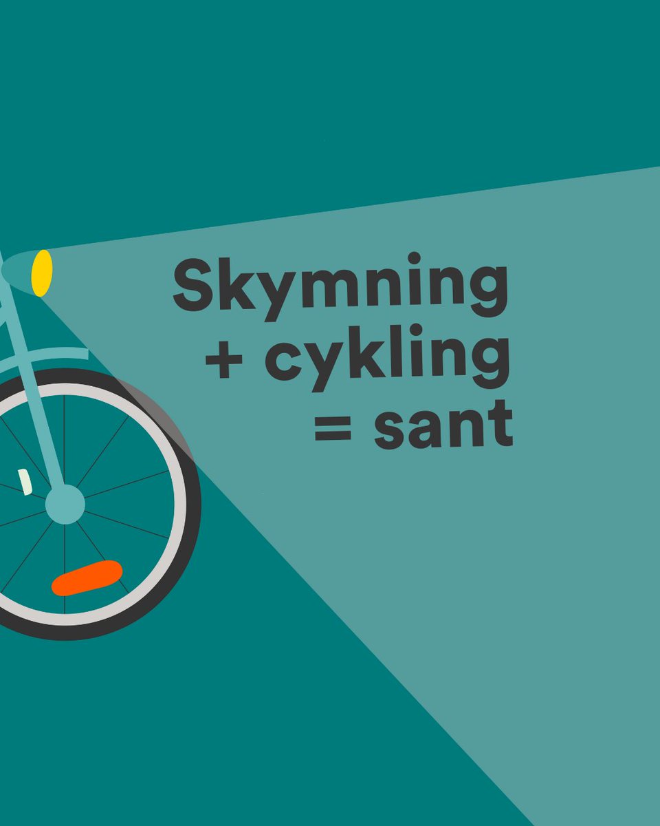 Nu börjar det skymma tidigare 🌙🚴‍✨ Oavsett om du kör bil, cyklar eller går är det viktigt att vara uppmärksam på varandra i höst- och vintermörkret. Detta gäller för oss som cyklar cykelframjandet.se/nyheter/2025/0…