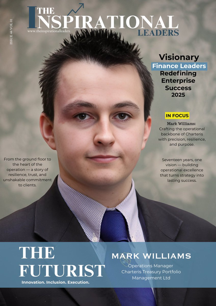inspiratio29631's tweet photo. Proud to share that #MarkWilliams, Ops Manager @charteris_, is featured in Visionary Finance Leaders Redefining Enterprise Success – 2025!

Read : https://t.co/pV6L0jUcqE

#FinanceLeaders2025 #VisionaryLeaders #BusinessGrowth #GlobalFinance #TheInspirationalLeaders https://t.co/8B1docjuwA