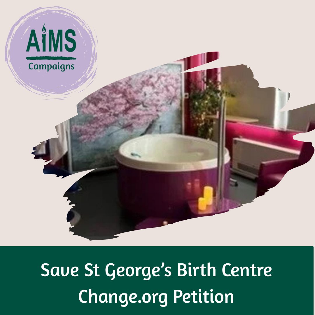 AIMS is concerned to learn that the Birth Centre at St George's Hospital, Tooting, may be closed as a cost-saving measure. We urge the Trust Board not to approve this backward step. Please sign this petition change.org/p/save-st-geor….
#birthbetter #birthrights
