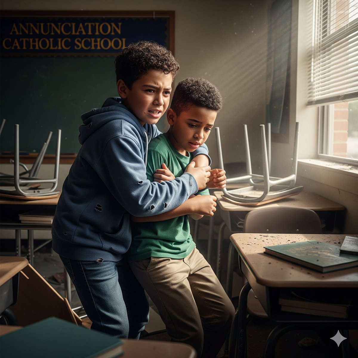 🙏💔 A 10-year-old boy in Minneapolis is alive today because of his brave friend, Victor, who shielded him during a horrific school shooting at Annunciation Catholic School.

💥 Gunfire erupted during morning Mass, shattering stained-glass windows and lives. Victor laid on top of