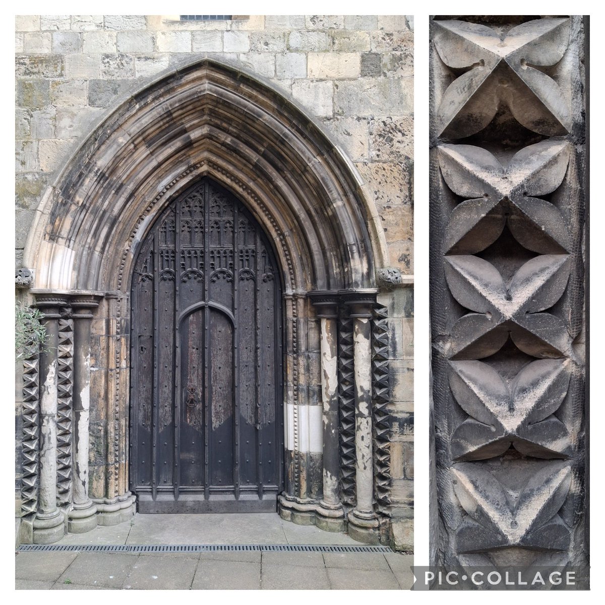 Dog Tooth moulding and other nice features for #AdoorableThursday. Holy Trinity Church, Micklegate, York. Open daily, 10am-3pm.