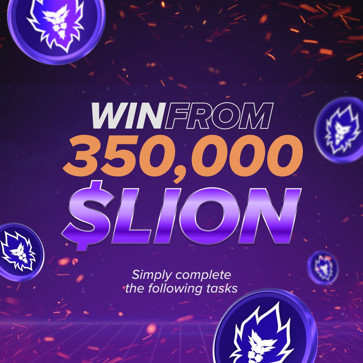 Loaded Lions - $LION live on Crypto.com (@loadedlions_cdc) on Twitter photo It’s time to ROAR! 🦁350,000 $LION tokens up for grabs! 😱💰 All you have to do is complete these 5 simple steps on Gleam:
1️⃣ Follow <a href="/LoadedLions_CDC/">Loaded Lions</a>
2️⃣ Repost this campaign post
3️⃣ Repost this post - x.com/LoadedLions_CD…
4️⃣ Follow Loaded Lions official Instagram
5️⃣ Input It’s time to ROAR! 🦁350,000 $LION tokens up for grabs! 😱💰 All you have to do is complete these 5 simple steps on Gleam:
1️⃣ Follow <a href="/LoadedLions_CDC/">Loaded Lions</a>
2️⃣ Repost this campaign post
3️⃣ Repost this post - x.com/LoadedLions_CD…
4️⃣ Follow Loaded Lions official Instagram
5️⃣ Input