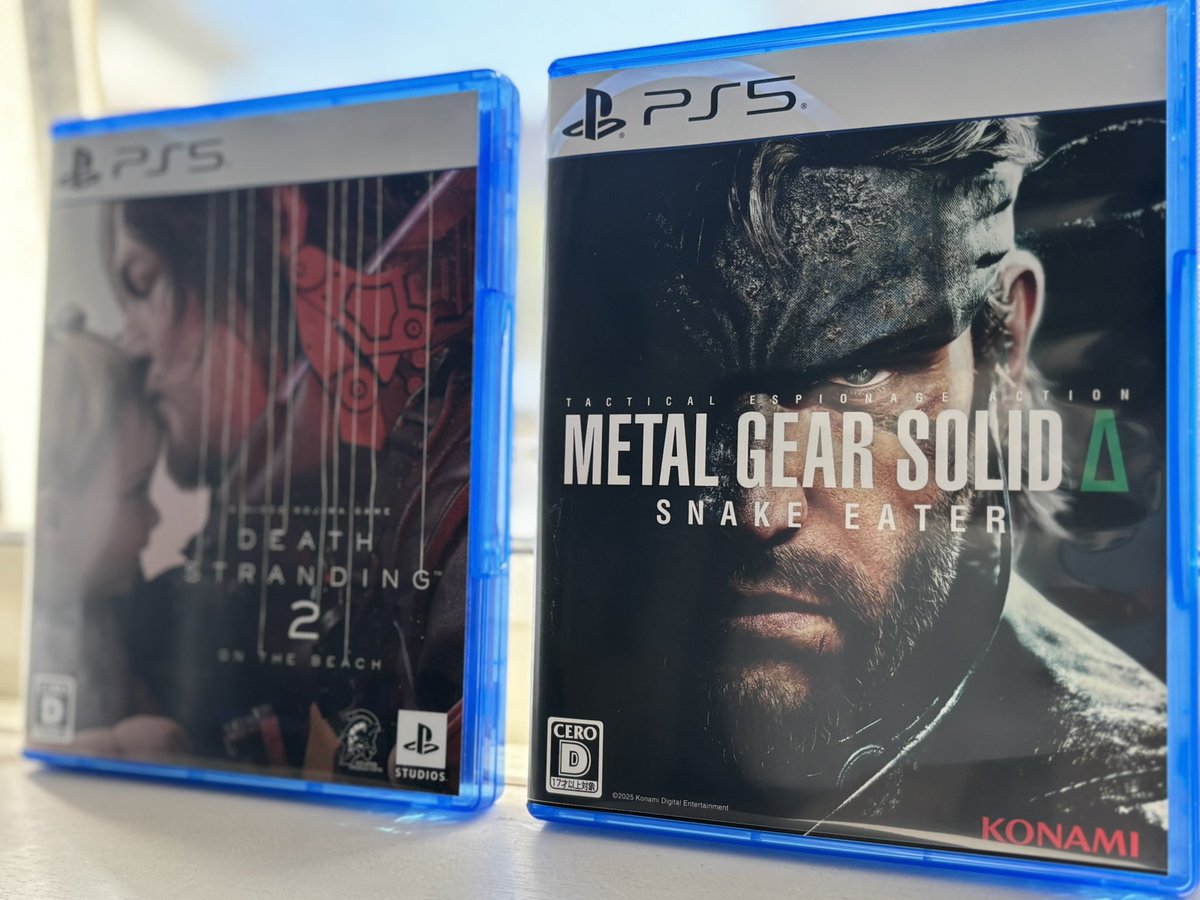 DS2とMGSΔが同じ年に発売される。
これだけで小島ファンとしては幸せなんですわ。#MGSΔ #MGS3