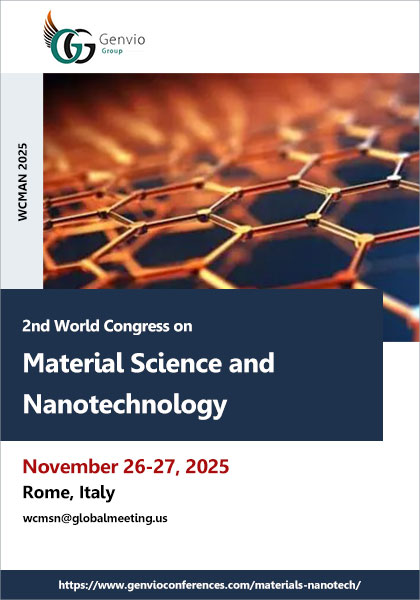 2nd World Congress on Material Science and Nanotechnology (WCMAN 2025)
kindcongress.com/event/wcman-20…
November 26-27, 2025| #Rome,#Italy