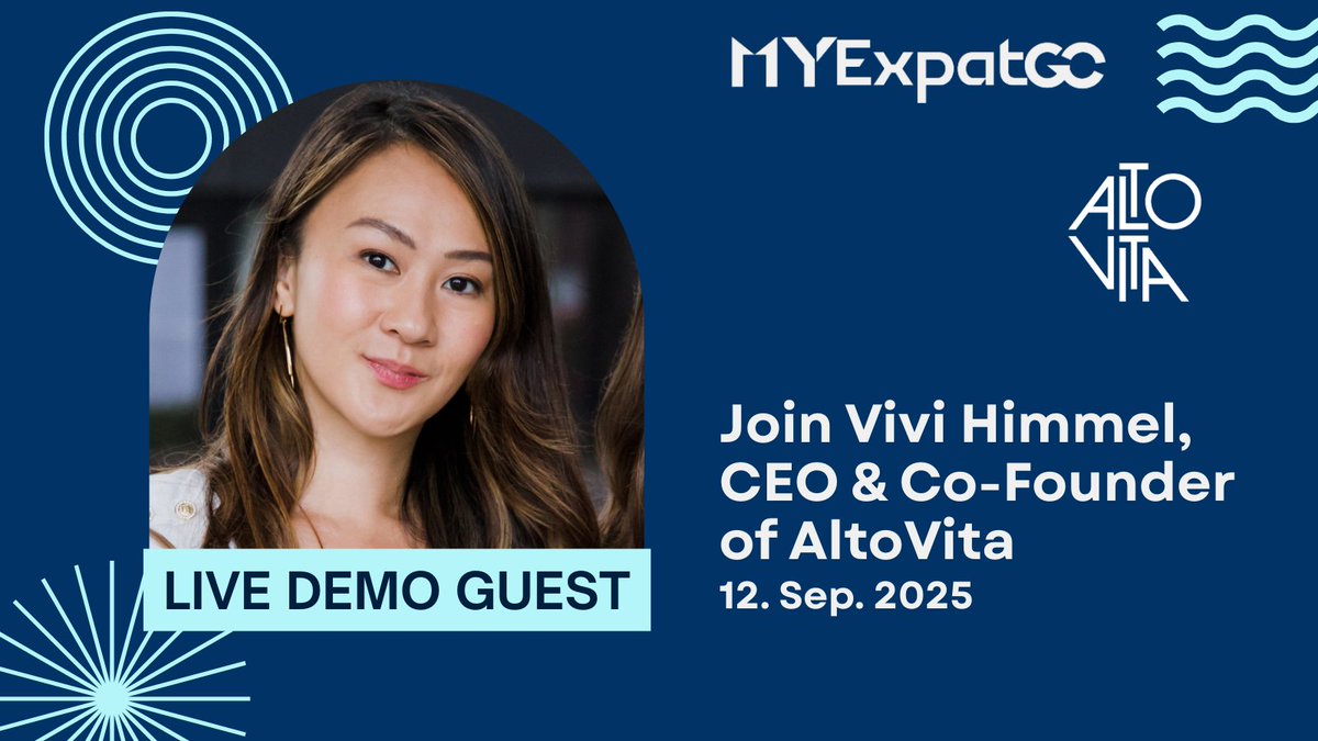 myexpatgo's tweet image. Excited to announce our first guest for #MYExpatGO’s LinkedIn Live: Vivi Himmel, CEO &amp;amp; Co-founder of @AltoVitaHomes! 🌍
Her expertise in global mobility and corporate housing will make our demo unforgettable.
Stay tuned for more guest reveals!

#RelocationTech #GlobalMobility