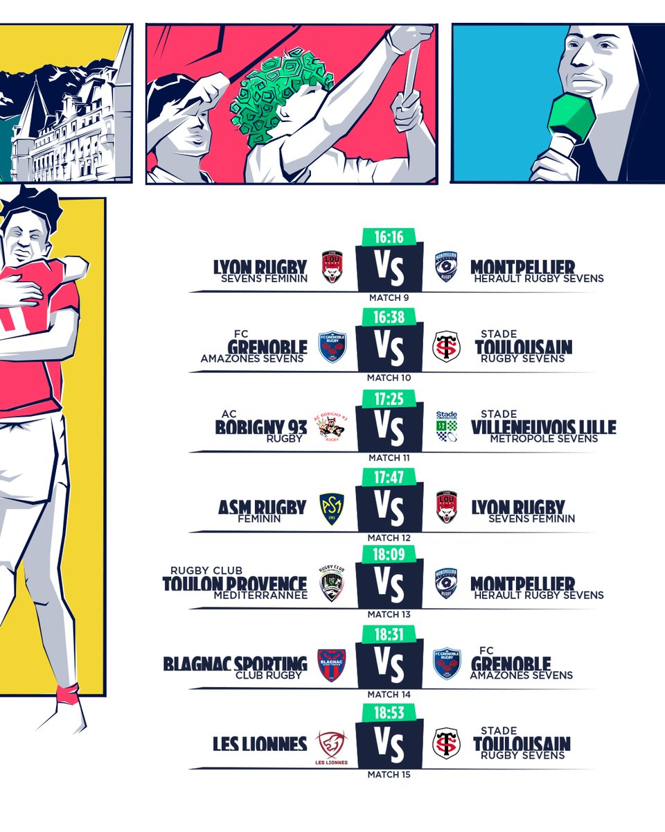 Coup d'envoi du tournoi féminin dans 2h ! 🤩
L'occasion de vous remettre les affiches de la journée 👀
#InExtensoSupersevens