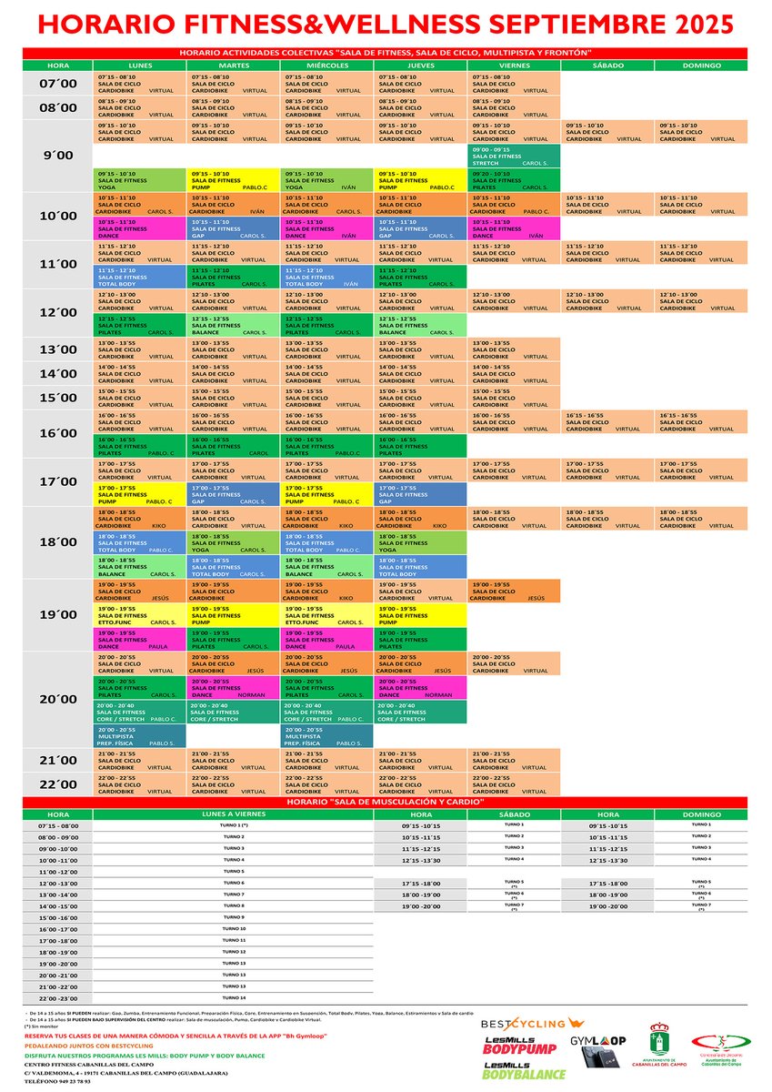 📌 𝐂𝐔𝐀𝐃𝐑𝐀𝐍𝐓𝐄 𝐇𝐎𝐑𝐀𝐑𝐈𝐎 𝐃𝐄𝐋 𝐂𝐄𝐍𝐓𝐑𝐎 𝐅𝐈𝐓𝐍𝐄𝐒𝐒 𝐄𝐍 𝐒𝐄𝐏𝐓𝐈𝐄𝐌𝐁𝐑𝐄 𝐃𝐄 𝟐𝟎𝟐𝟓

💪 Disponible el cuadrante horario de actividades del Programa Municipal de Fitness para el mes de septiembre de 2025

📥 Descarga en PDF 👇
aytocabanillas.org/wp-content/upl…