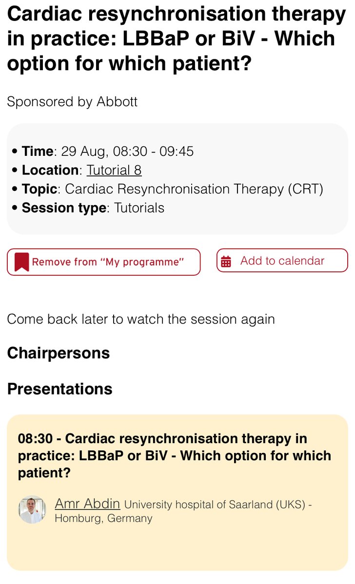 Amr Abdin (@amrabdin10) on Twitter photo 🚀 Ready for #ESCcongress2025 in Madrid!
📌 Don’t miss our tutorial tomorrow on #LBBaP 🆚#BiVP
Join us, bring your questions, and be part of the discussion <a href="/HFA_President/">HFAPresident</a> <a href="/HanCardiomd/">Henry Han</a> <a href="/GiuseppeGalati_/">Giuseppe Galati</a> <a href="/slumberbell/">Novi Yanti Sari</a> #heartfailure #CIED #cardiotwitter <a href="/AbbottNews/">Abbott</a> 🚀 Ready for #ESCcongress2025 in Madrid!
📌 Don’t miss our tutorial tomorrow on #LBBaP 🆚#BiVP
Join us, bring your questions, and be part of the discussion <a href="/HFA_President/">HFAPresident</a> <a href="/HanCardiomd/">Henry Han</a> <a href="/GiuseppeGalati_/">Giuseppe Galati</a> <a href="/slumberbell/">Novi Yanti Sari</a> #heartfailure #CIED #cardiotwitter <a href="/AbbottNews/">Abbott</a>