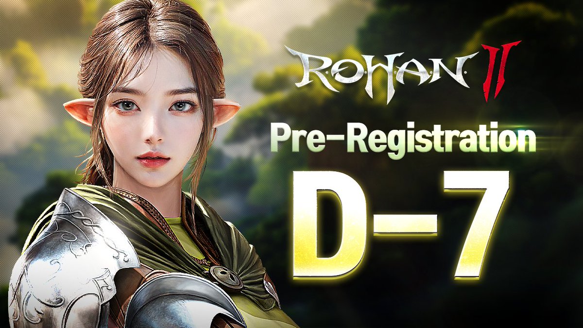 Pre-Registration Begins in 7 Days!

And our Official Discord is Now Open!   
 Join the community and get ready for launch.
👉discord.gg/rohan2global

#Rohan2