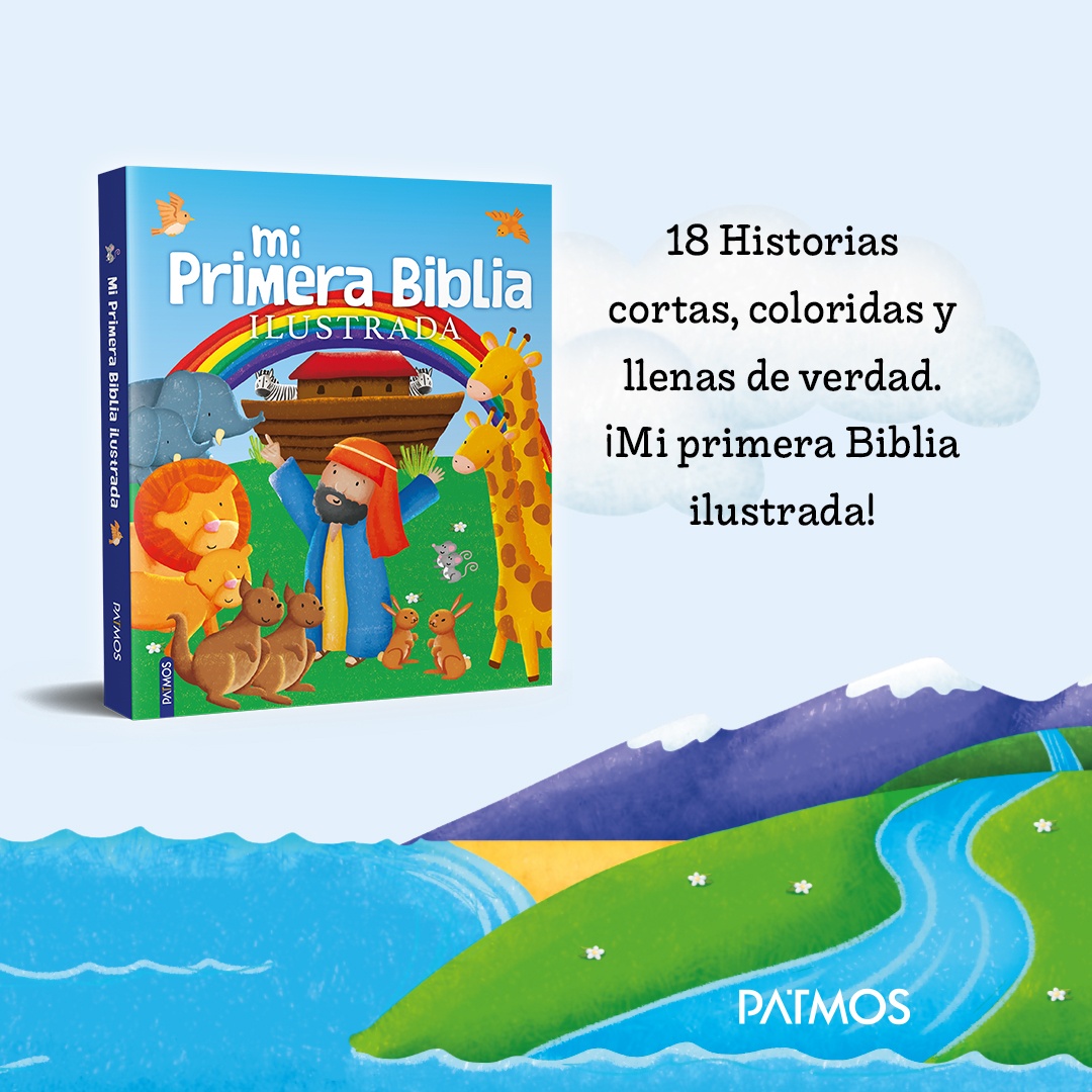 18 historias coloridas y llenas de verdad.

Mi primera Biblia ilustrada.
cutt.ly/prHCrrYG

#bibliainfantil #bibliaparaniños #miprimerabiblia #bibliailustrada #editorialpatmos #niñoscristianos
