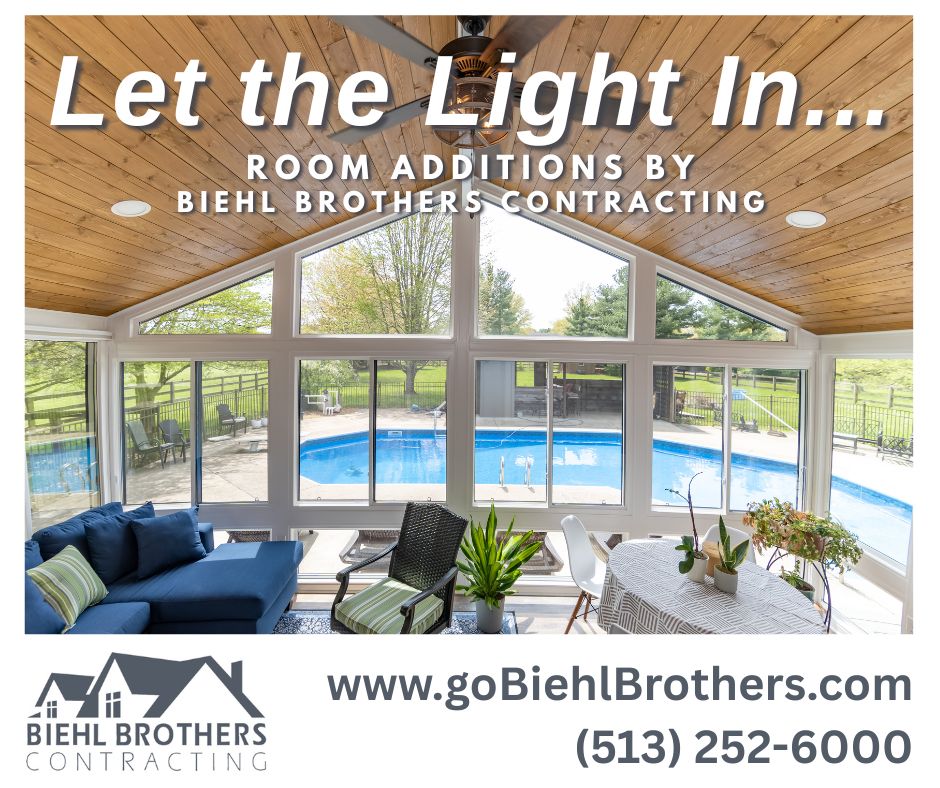 BiehlBrothers's tweet image. More sunshine, more space! ☀️✨ Let Biehl Brothers create a custom room addition that fits your home and lifestyle. Ready to let the light in? Call us today!  
📞 (513) 252-6000  
🔗 goBiehlBrothers.com

#RoomAddition #LetTheLightIn #BiehlBrothers #DreamHome