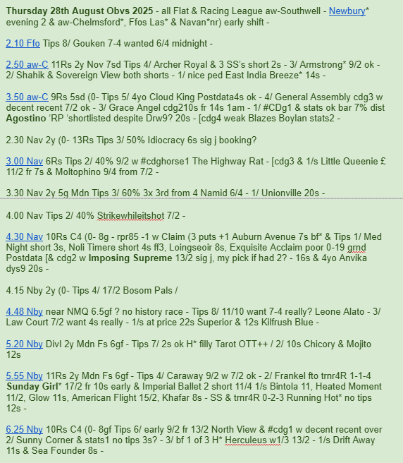 themastarata's tweet photo. Hot maiden 4.55 @NewburyRacing 8s abt 2 RP tips fair enuff Sunday Girl #trnr4R 1-1-4 & Clive Cox 0-2-3 14s Running Hot #SadlersWells a couple / telling #emailists 4.30 @NavanRacecourse Imposing Supreme & 3.50 @ChelmsfordCRC Agostino worth a ๐https://t.co/jxf9qlemCn #HorseRacing https://t.co/10igzox2Wn