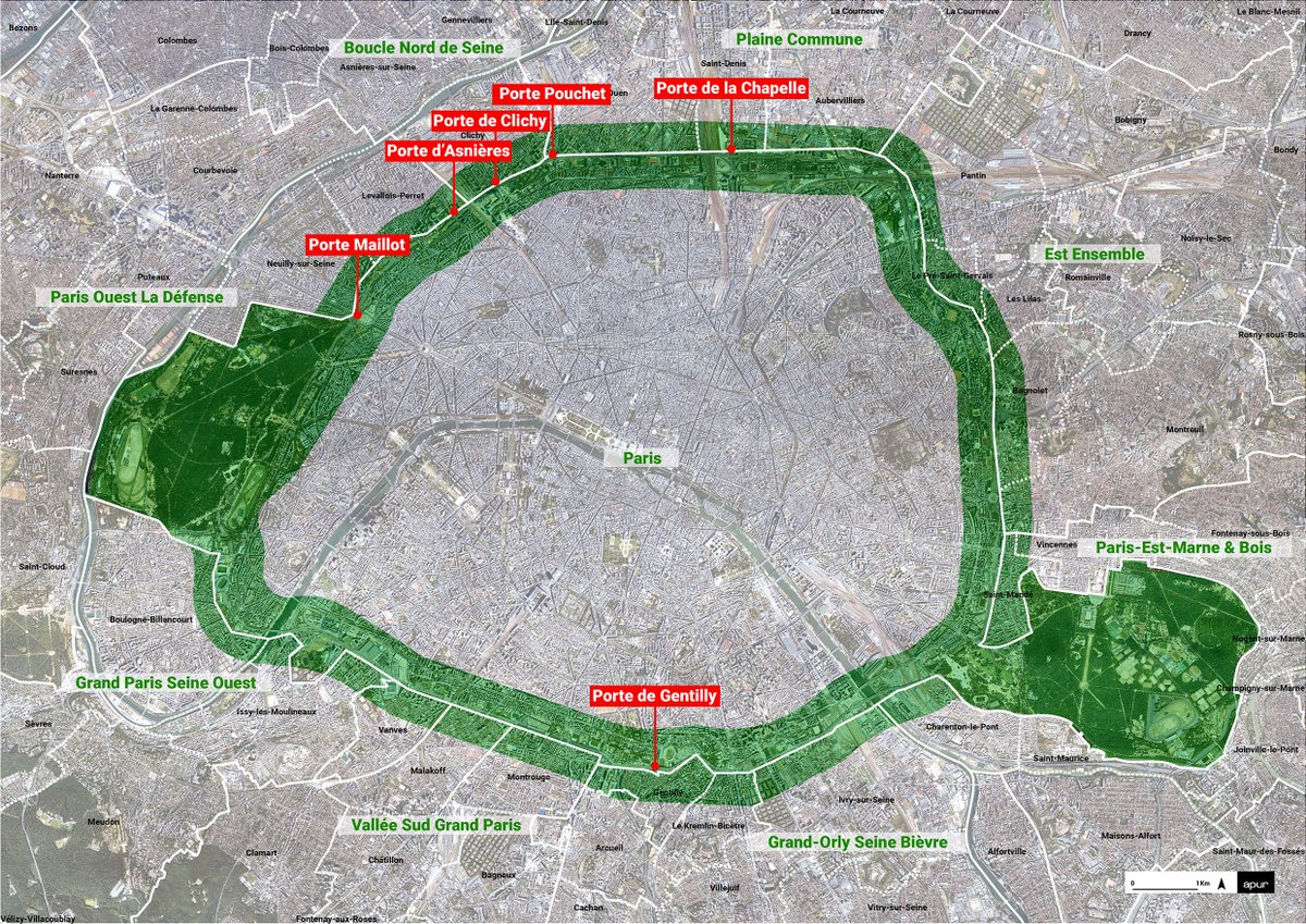 Perowinger94's tweet photo. Während Berlin gestern die A100 verlängerte, plant Paris Rückbau &amp; Begrünung seiner Autobahn. 2024 wurde Tempo 50 eingeführt. Bis 2030 sollen 3 Spuren in Busspuren &amp; Grünflächen umgewandelt werden. Das Ziel: Ein 500m grünes Band aus Bäumen welches die Innenstadt umschließt❤️ https://t.co/Cq2E0fSkJP