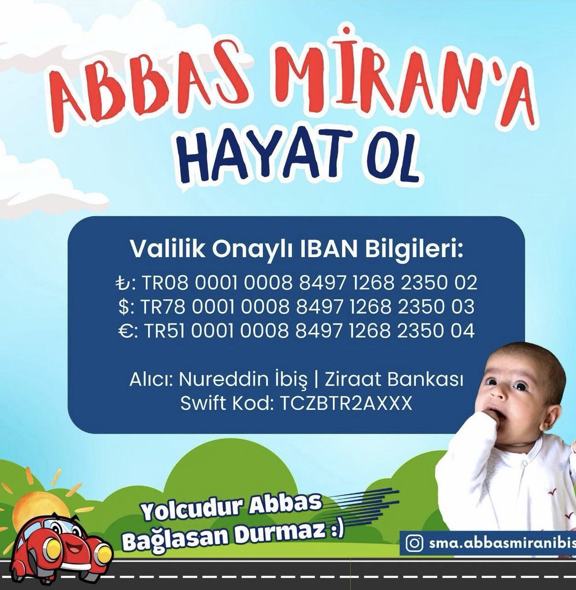 YouDaOneRihanna's tweet photo. #smaabbasmiranaumutol 1 TL bile Bebeğimizin Hayatını kurtabilir lütfen duyarları olalım #AliKocistifa https://t.co/CpGrs4oFEU