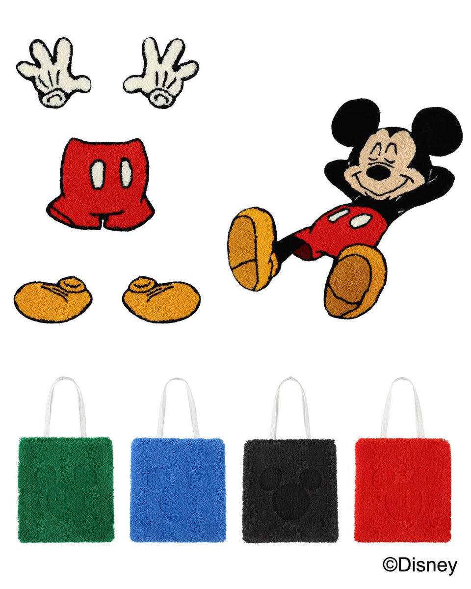 新品】Mickey Rug TOTE BAG MIYOSHI RUG ミッキー