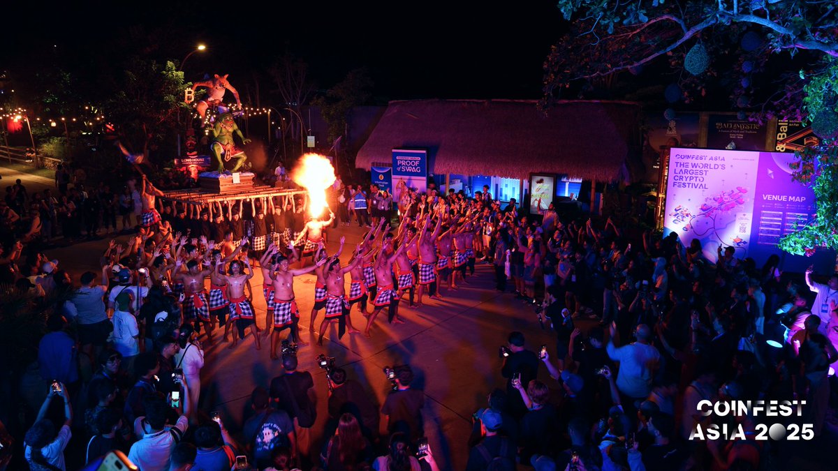 Cryptic (@cryptic_web3) on Twitter photo It was so much fun, Bali! 🎑
From packed stages to gaming arenas, hackathons, and even traditional Balinese dances, over 10,000 attendees made <a href="/CoinfestAsia/">Coinfest Asia</a> unforgettable.
Until next time! 👋 It was so much fun, Bali! 🎑
From packed stages to gaming arenas, hackathons, and even traditional Balinese dances, over 10,000 attendees made <a href="/CoinfestAsia/">Coinfest Asia</a> unforgettable.
Until next time! 👋