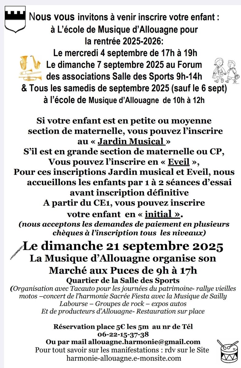 HAllouagne's tweet photo. Rentrée 2025 !🎼🎵🎶🎷🎸🎺🪈🪘🥁🪇🪉 https://t.co/95zew1ya4M