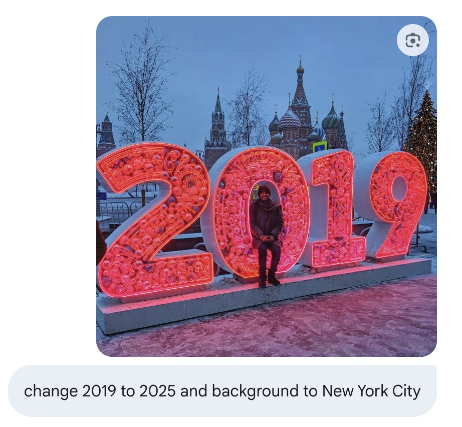 Trendulkar's tweet image. Gemini’s nano-banana killed photoshop?
It’s going to get very hard to tell what’s real anymore. This edit took less than 10 seconds.